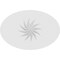 Ekena Millwork Standard Dalton Spiral Rosette With Square Edge, 8"W x 5 1/4"H x 1/2"P ROSP080X053X050DAL12 - alternate 3